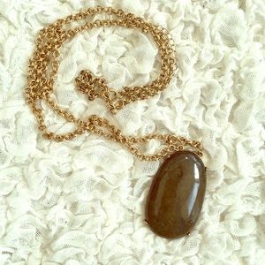 Green stone necklace